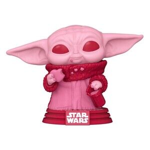 Funko Pop! Star Wars Grogu Valentine's Day Pink Vinyl Figure The Mandalorian